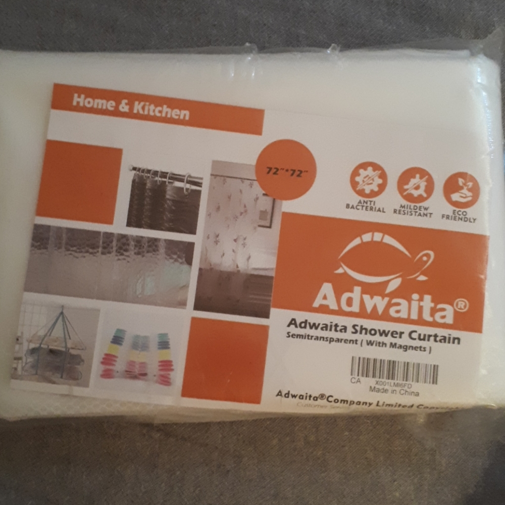 Semi Clear Shower Curtain Liner - NWT